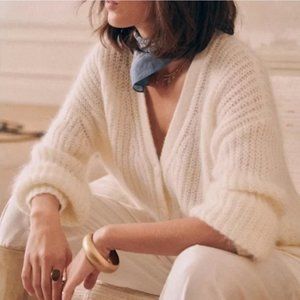 Sezane NWT GILET ACHILLE cardigan XS